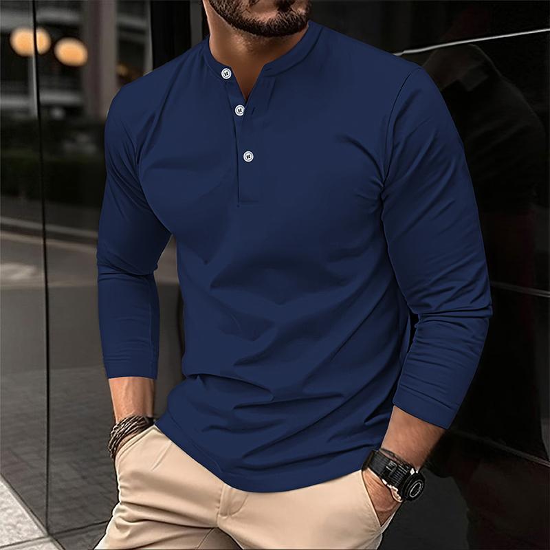 2026 Men s Summer Long Sleeve Henry Polo Casual Breathable Comfortable Polo Shirt Solid High Quality Male T-Shirt Dropshipping XXL темно-синього кольору
2026 Men s Summer Long Sleeve Henry Polo Casual Breathable Comfortable Polo Shirt Solid High Quality Male T-Shirt Dropshipping XXL темно-синього кольору