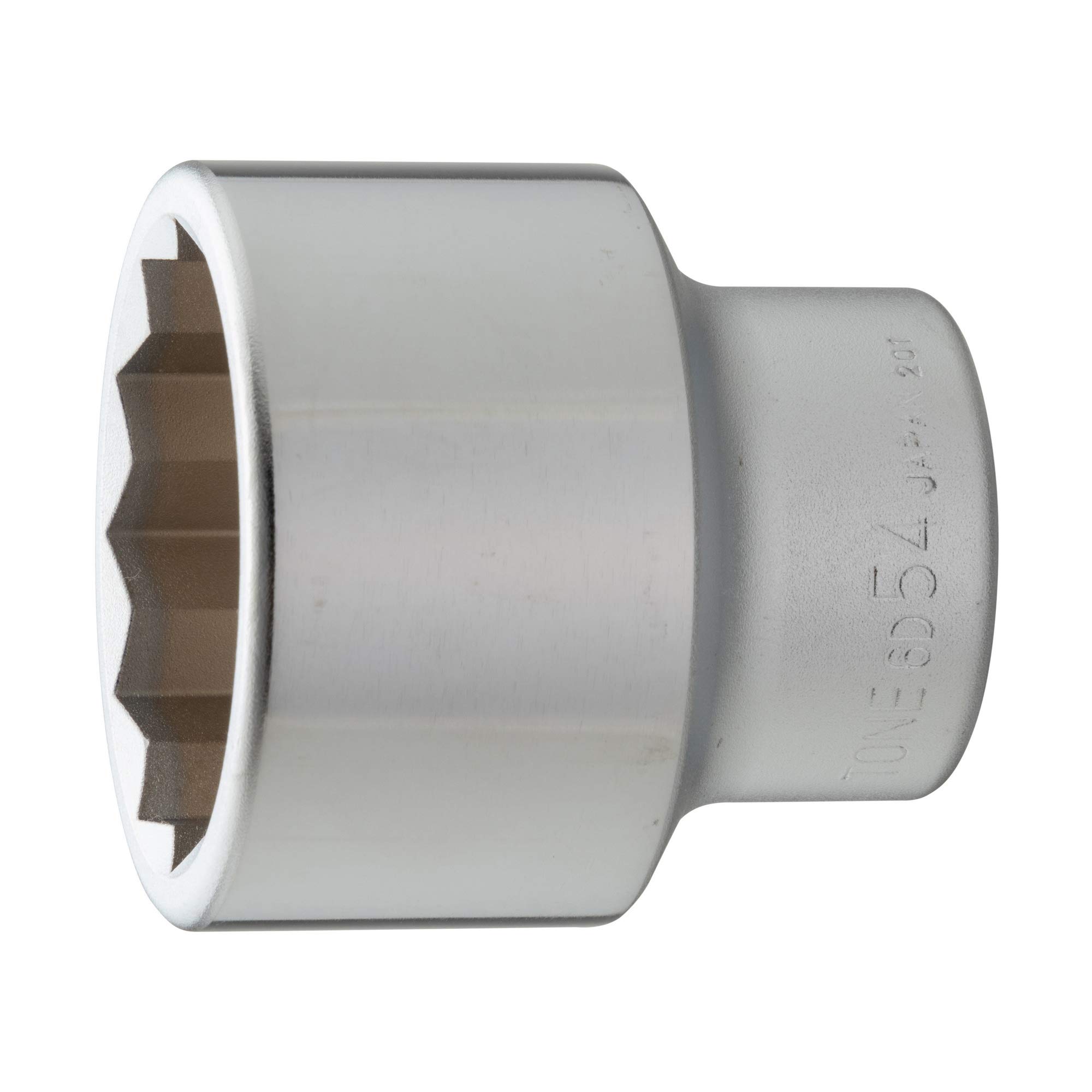 TONE 6D-54 12-Point Socket, 19.0mm (3/4 ) Drive, 54mm Width
TONE 6D-54 12-Point Socket, 19.0mm (3/4 ) Drive, 54mm Width