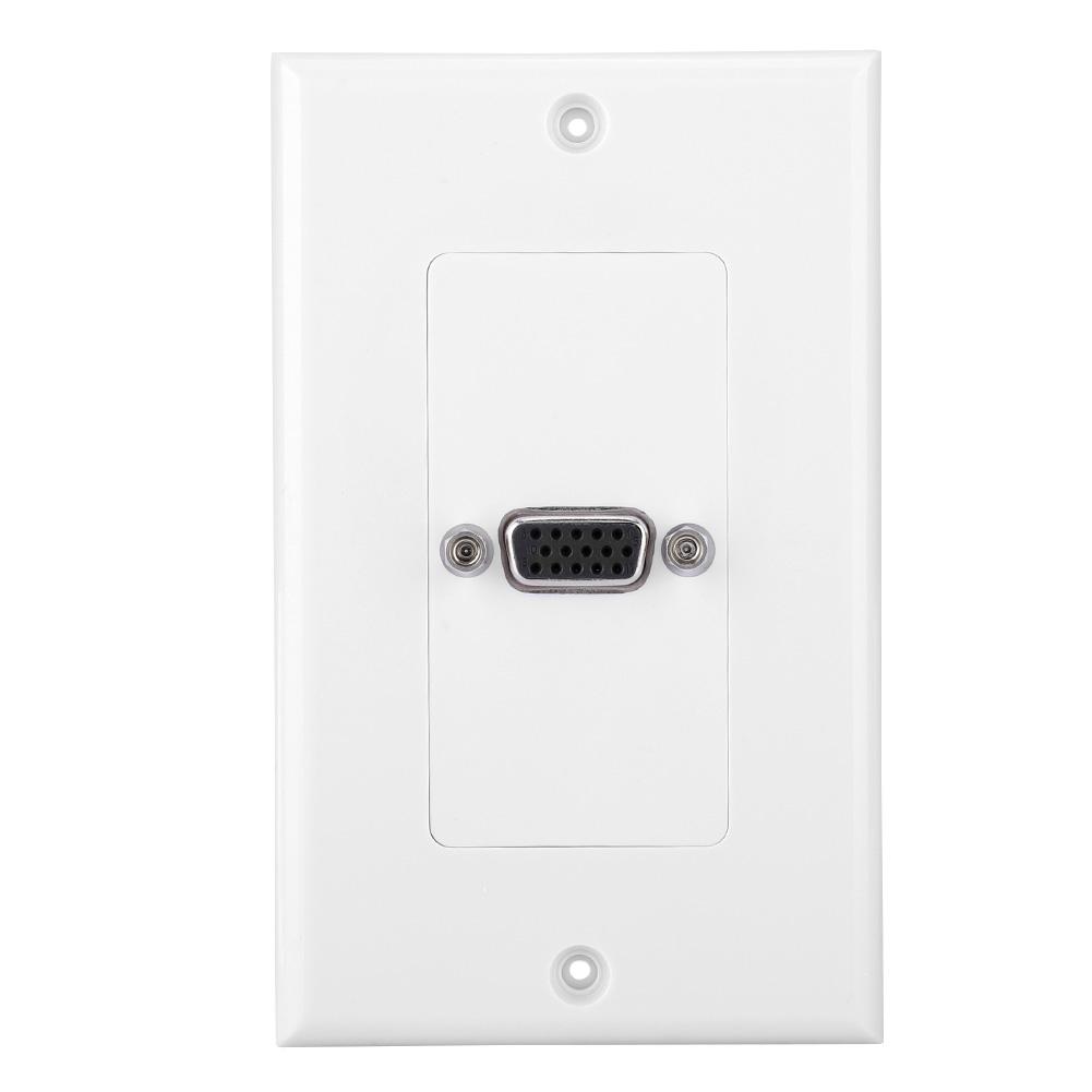 Розетка VGA Настінна панель-адаптер Настінна розетка Матеріал ABS
Розетка VGA Настінна панель-адаптер Настінна розетка Матеріал ABS