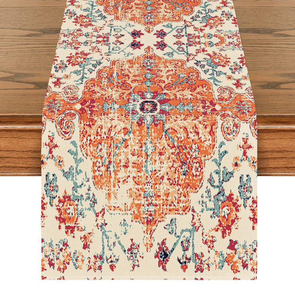 Богемная оранжево-синяя деревенская скатерть - Украшение для столовой и кухни Extra Long (33x200 cm)
Богемная оранжево-синяя деревенская скатерть - Украшение для столовой и кухни Extra Long (33x200 cm)