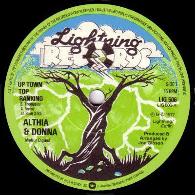 7inch Record ALTHEA DONNA THE MIGHTY TWO Up Town Top Ranking Calico Suit LIG506 Lightning Recor 1977 UK Reggae Ska Dub Used
7inch Record ALTHEA DONNA THE MIGHTY TWO Up Town Top Ranking Calico Suit LIG506 Lightning Recor 1977 UK Reggae Ska Dub Used
