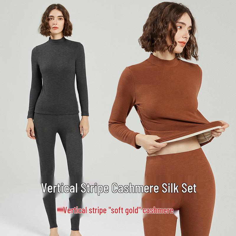 Women s Warm Velvet Underwear Set: German Cashmere Silk, Semi-High Neck, Perfect for Autumn and Winter. M
Women s Warm Velvet Underwear Set: German Cashmere Silk, Semi-High Neck, Perfect for Autumn and Winter. M