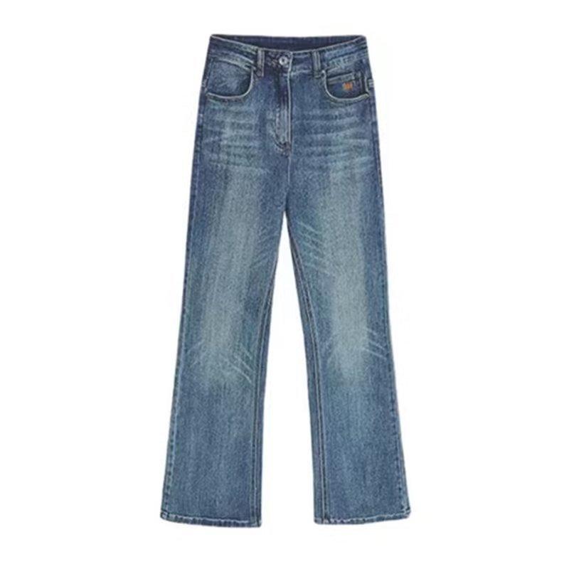 Джинсы с высокой талией больших размеров, женские весенне-осенние свободные тонкие ретро-эластичные длинные брюки с микроклешами, широкие брюки 5XL
Джинсы с высокой талией больших размеров, женские весенне-осенние свободные тонкие ретро-эластичные длинные брюки с микроклешами, широкие брюки 5XL