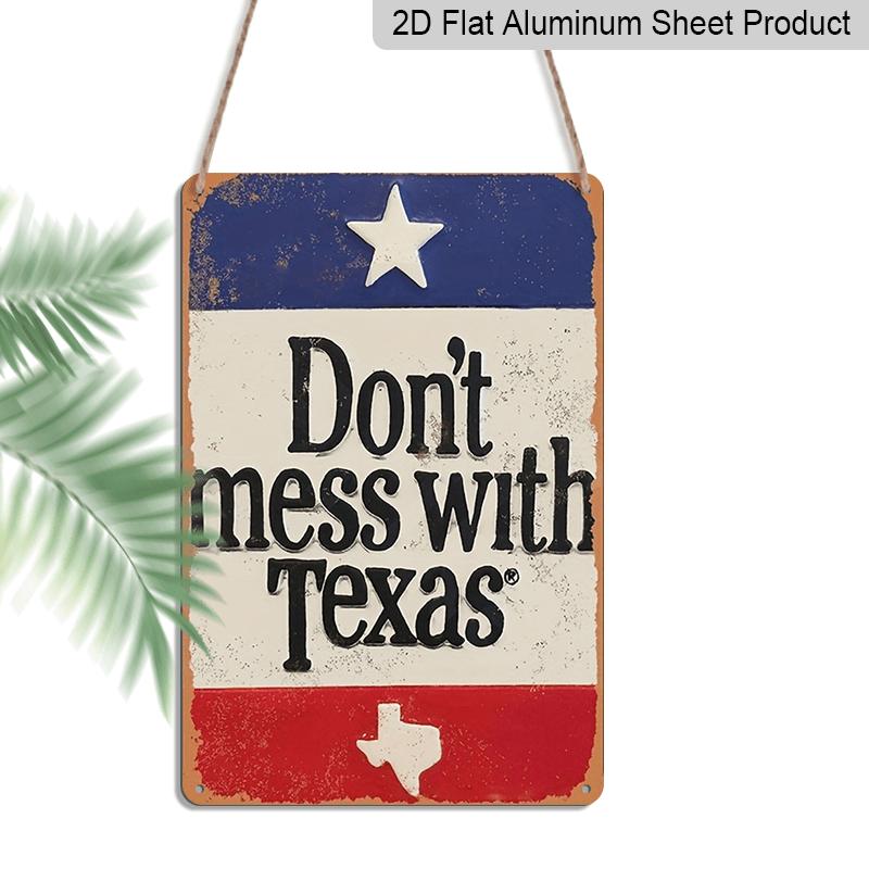 2D Flat Vintage Don t Mess with Texas Metal Wall Sign, 8.0x12.0inch – Rustic Distressed Design, Stars in Red/White/Blue – Durable Aluminium Decor 20*30cm
2D Flat Vintage Don t Mess with Texas Metal Wall Sign, 8.0x12.0inch – Rustic Distressed Design, Stars in Red/White/Blue – Durable Aluminium Decor 20*30cm