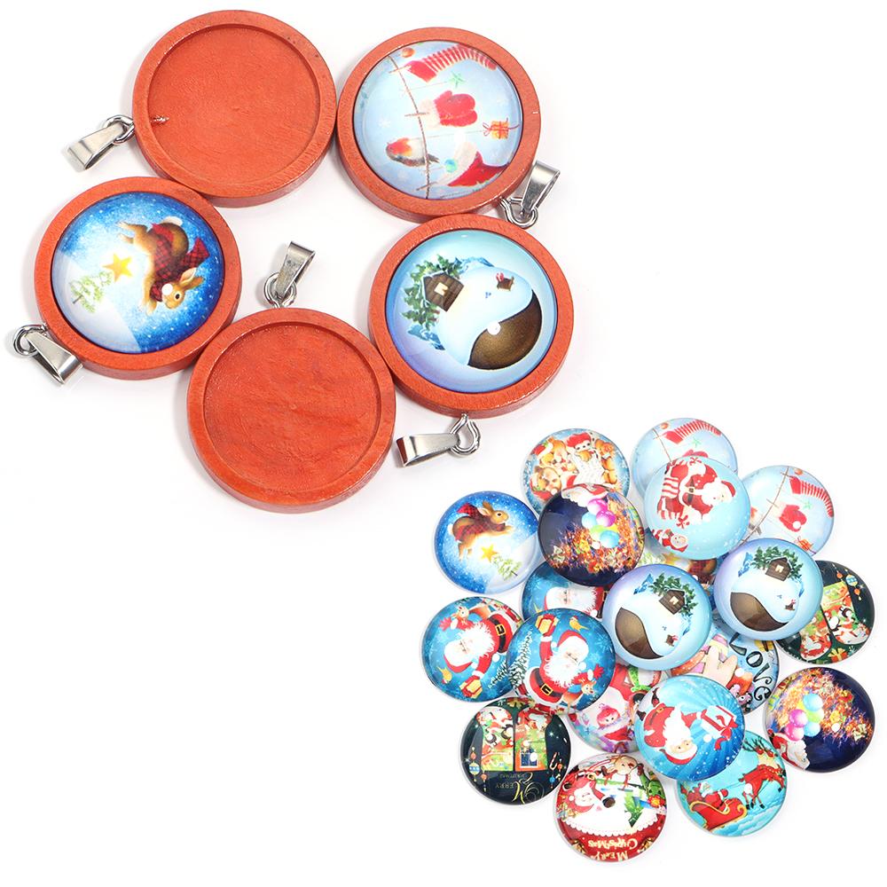 1set/lot 25mm 5pcs Round Blank Cameo Pendant Cabochon Base Trays with 10pcs Christmas Pattern Glass Cabochon for Jewelry Making 25mm
1set/lot 25mm 5pcs Round Blank Cameo Pendant Cabochon Base Trays with 10pcs Christmas Pattern Glass Cabochon for Jewelry Making 25mm