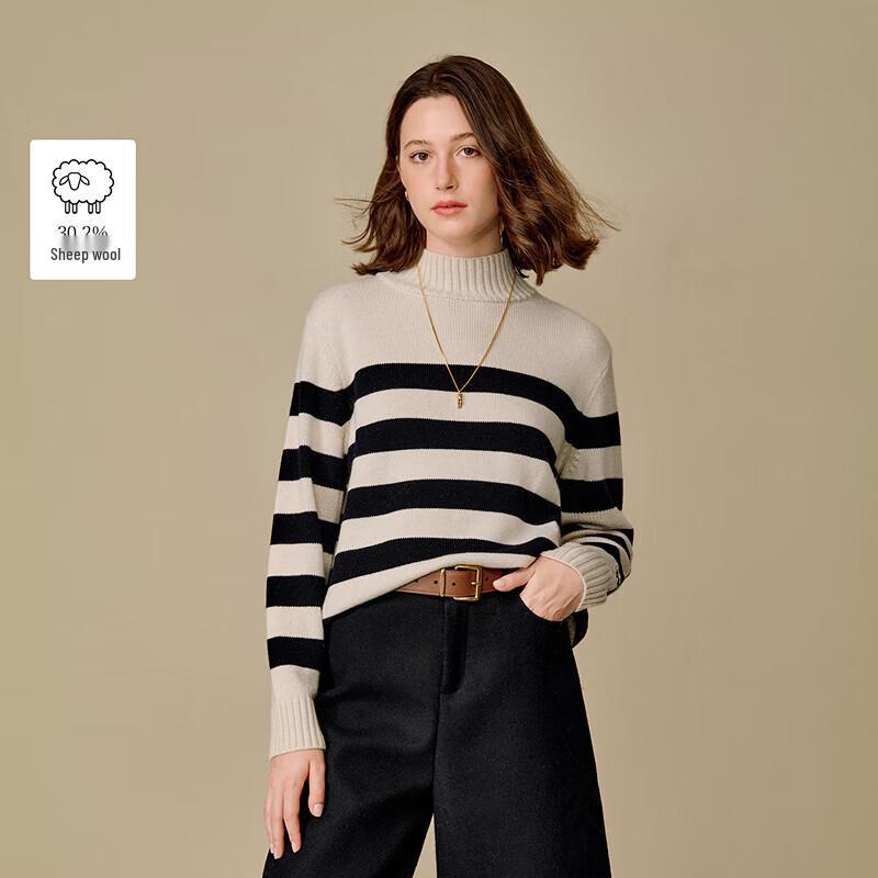 INMAN Striped High-Neck Wool Blend Sweater XL
INMAN Striped High-Neck Wool Blend Sweater XL