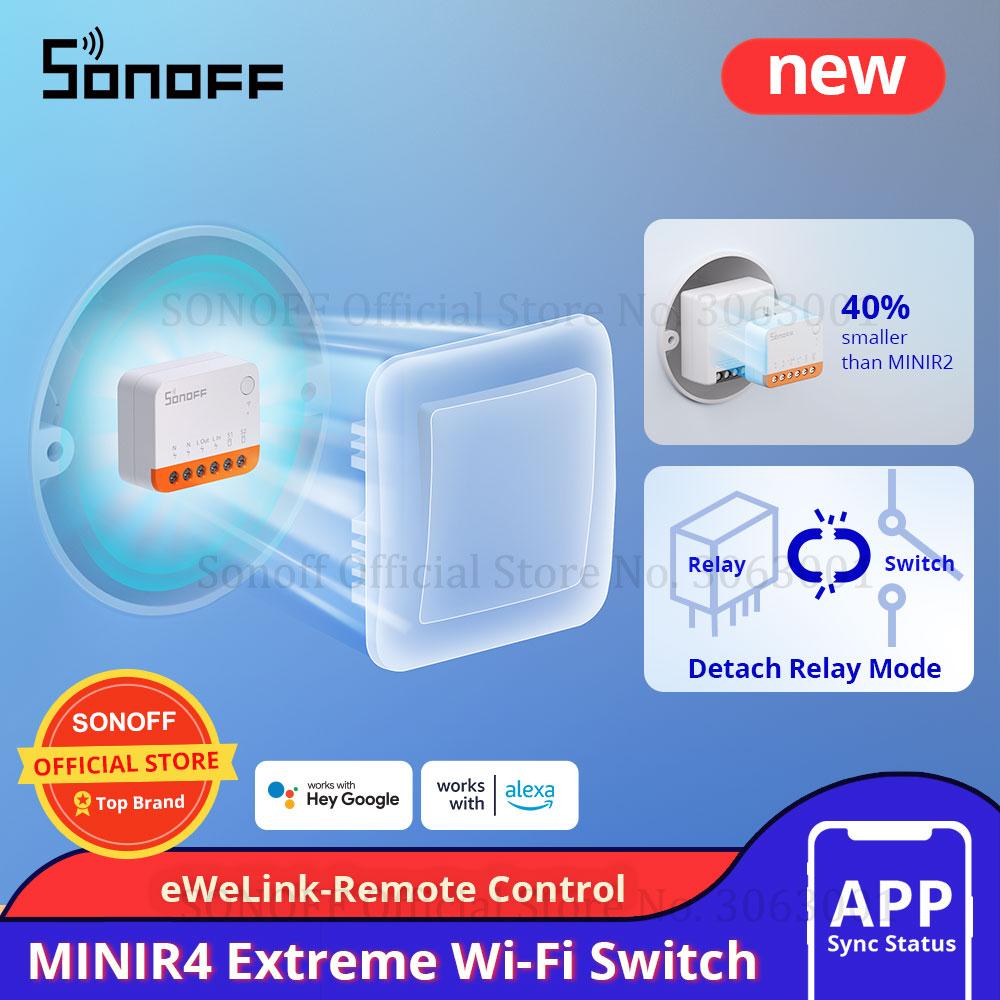 SONOFF MINIR4 Wi-Fi MINI art Home Switch поддерживает внешний переключатель, режим отсоединения реле, дистанционное управление Wi-Fi через приложение eWeLink
SONOFF MINIR4 Wi-Fi MINI art Home Switch поддерживает внешний переключатель, режим отсоединения реле, дистанционное управление Wi-Fi через приложение eWeLink