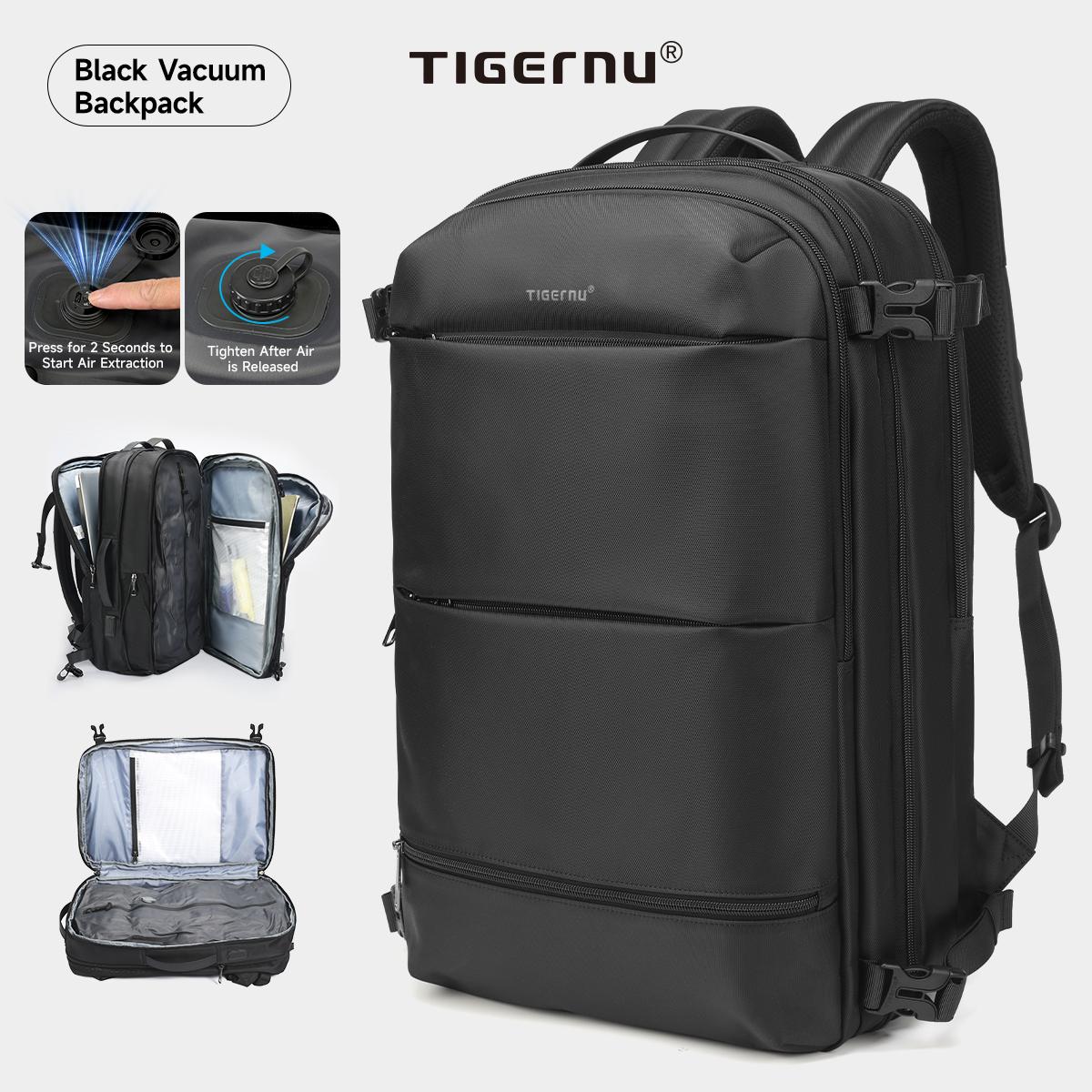 Tigernu Модний розширюваний рюкзак для ноутбука 27-37 л для туристичних подорожей для 17-дюймових пакетів зберігання багажу з портом USB Рюкзак mochila чорний
Tigernu Модний розширюваний рюкзак для ноутбука 27-37 л для туристичних подорожей для 17-дюймових пакетів зберігання багажу з портом USB Рюкзак mochila чорний