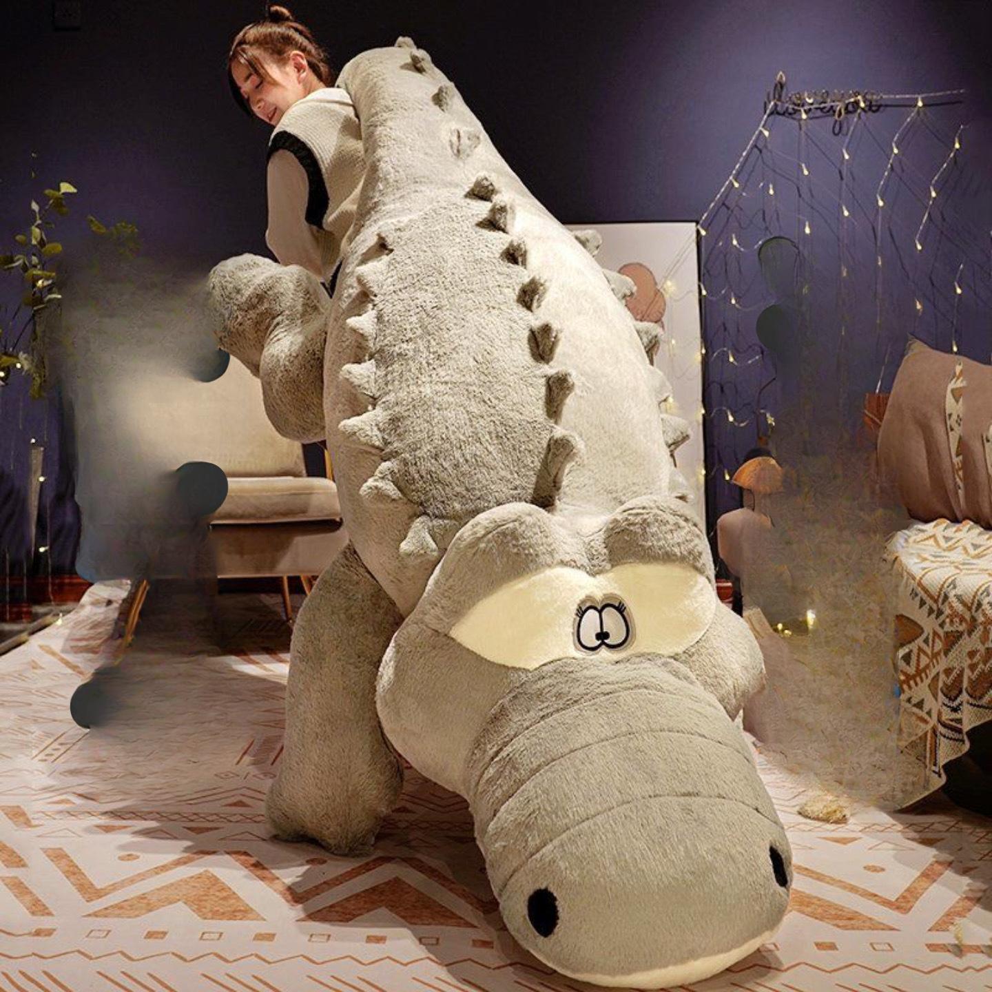 Extra Large Crocodile Long Pillow Plush Toy Large Dinosaur Doll Sleeping on The Bed with Legs Clipping Dolls Leaning on The Pillow 1m
Extra Large Crocodile Long Pillow Plush Toy Large Dinosaur Doll Sleeping on The Bed with Legs Clipping Dolls Leaning on The Pillow 1m