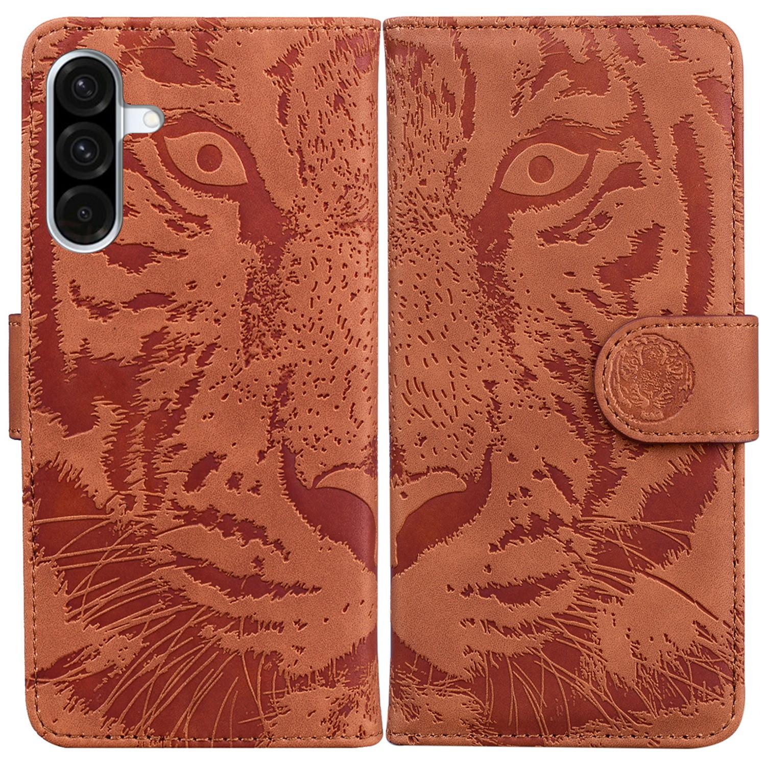 For Samsung Galaxy A56 5G/A36 5G Case Tiger Imprint Leather Wallet Phone Cover Brown
For Samsung Galaxy A56 5G/A36 5G Case Tiger Imprint Leather Wallet Phone Cover Brown