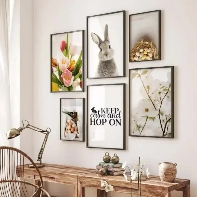 Boho Bunny And Flowers Decorative Easter Print Wall Art Poster Warm Modern Gallery Wall Living Room Decorative Canvas Painting 20x30cm no frame
Boho Bunny And Flowers Decorative Easter Print Wall Art Poster Warm Modern Gallery Wall Living Room Decorative Canvas Painting 20x30cm no frame