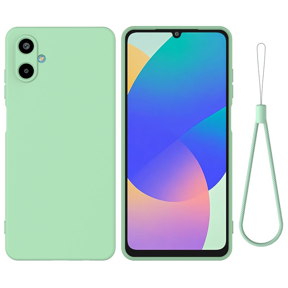 For Samsung Galaxy F06 5G/Galaxy M06 5G Liquid Silicone Case Phone Back Cover with Hand Strap Green
For Samsung Galaxy F06 5G/Galaxy M06 5G Liquid Silicone Case Phone Back Cover with Hand Strap Green