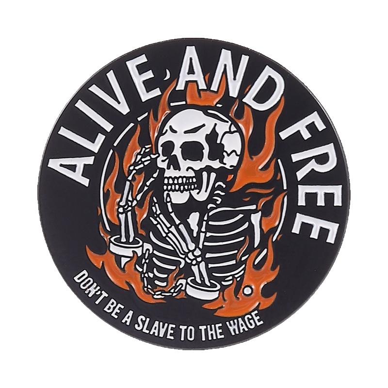Gothic Skeleton Enamel Pins Set Humorous Skull Quote Brooches Edgy Fashion Lapel Badges Funny Gift For Women Men
Gothic Skeleton Enamel Pins Set Humorous Skull Quote Brooches Edgy Fashion Lapel Badges Funny Gift For Women Men