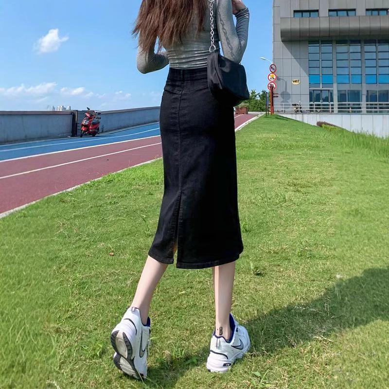2025 Women s Vintage High-Waisted Slit Denim Midi Skirt - Summer Petite A-line Bodycon Large
2025 Women s Vintage High-Waisted Slit Denim Midi Skirt - Summer Petite A-line Bodycon Large