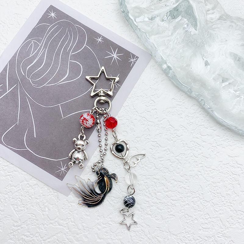 Backpack Charm Decorative Beaded Charm Koi Fish Key Chain Colorful Bear Charm For Phone Accessory Backpack Accessory Teen Girls WHITE чёрный
Backpack Charm Decorative Beaded Charm Koi Fish Key Chain Colorful Bear Charm For Phone Accessory Backpack Accessory Teen Girls WHITE чёрный