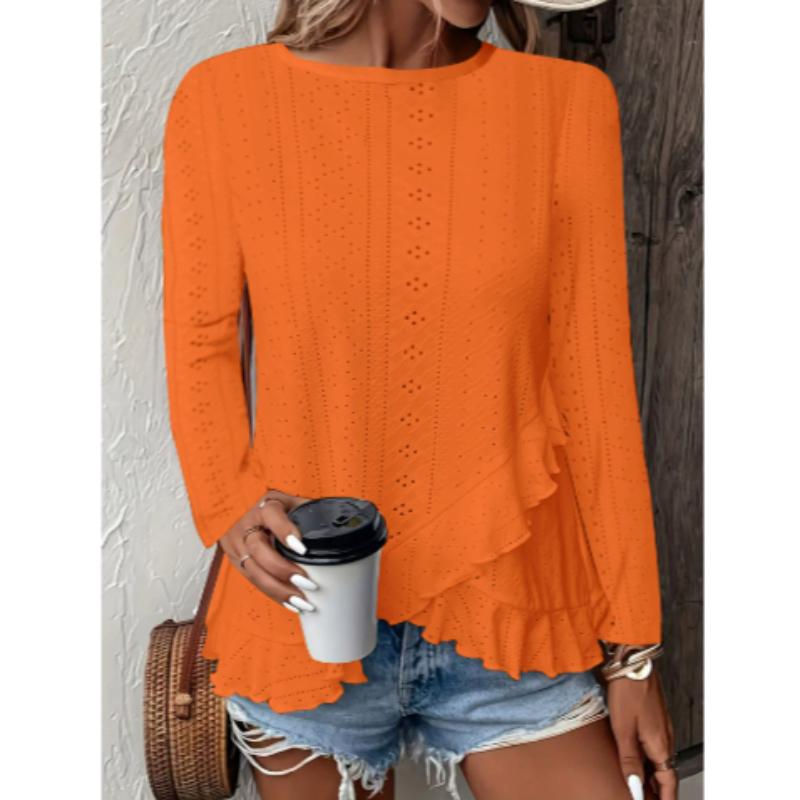 Spring Top T-shirt Breathable Solid Color Round Neck Women s Long Sleeve Top T-shirt - Stylish and Elegant Comfortable 2XL помаранчевий
Spring Top T-shirt Breathable Solid Color Round Neck Women s Long Sleeve Top T-shirt - Stylish and Elegant Comfortable 2XL помаранчевий