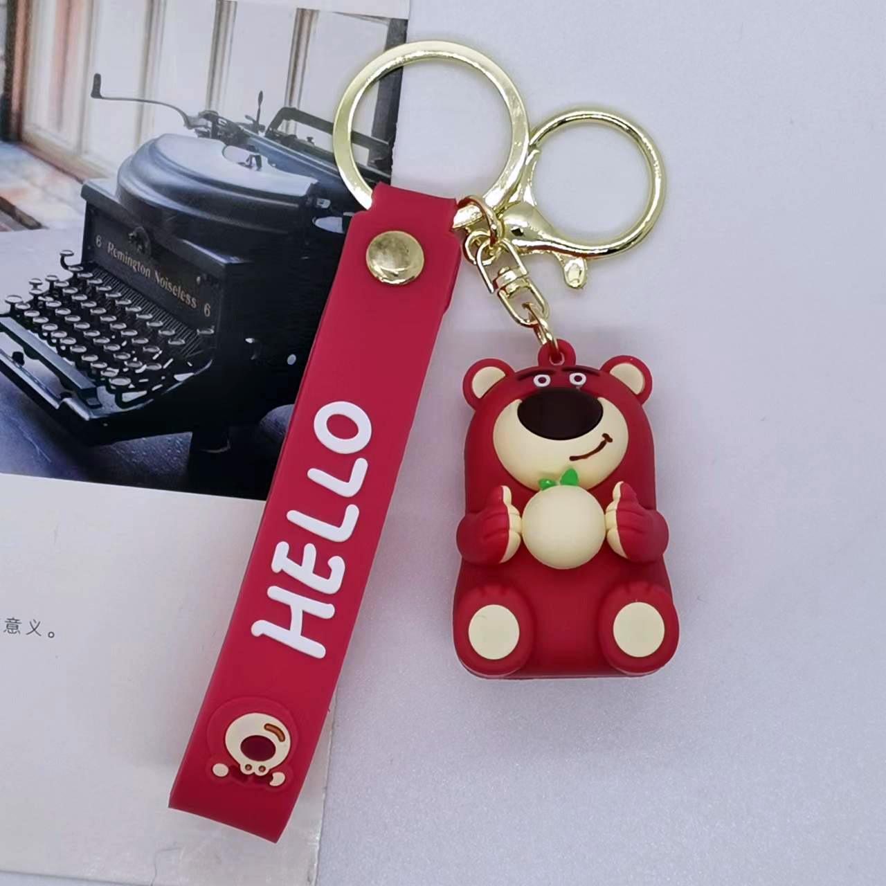 New Creative Cartoon Strawberry Bear Doll Keychain Bag Car Keychain Accessories Gift Kawaii Cute Personalized Gifts Y2k Fashion
New Creative Cartoon Strawberry Bear Doll Keychain Bag Car Keychain Accessories Gift Kawaii Cute Personalized Gifts Y2k Fashion