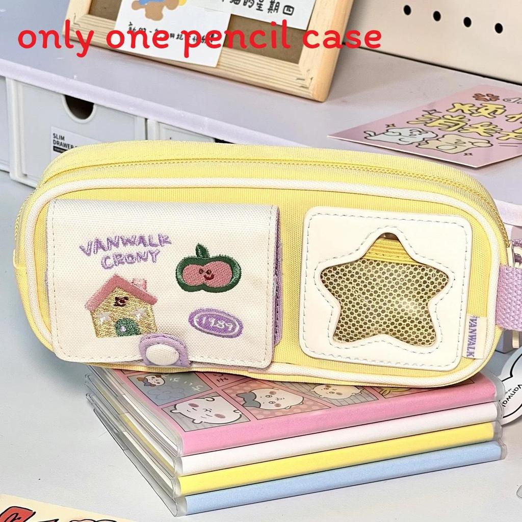 Canvas Picnic Series Pencil Case With Large Capacity For Students And Office Use жовтий
Canvas Picnic Series Pencil Case With Large Capacity For Students And Office Use жовтий