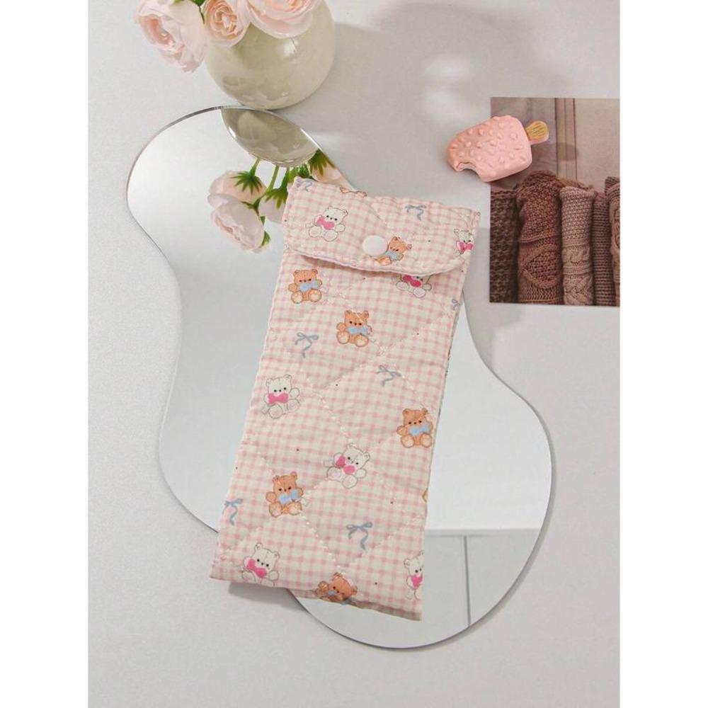 Fashion Pink Heart Small Glasses Bag Bear and Strawberry Flower Pencil Pouch Cute Sweet Women Makeup Bag Women Girl
Fashion Pink Heart Small Glasses Bag Bear and Strawberry Flower Pencil Pouch Cute Sweet Women Makeup Bag Women Girl