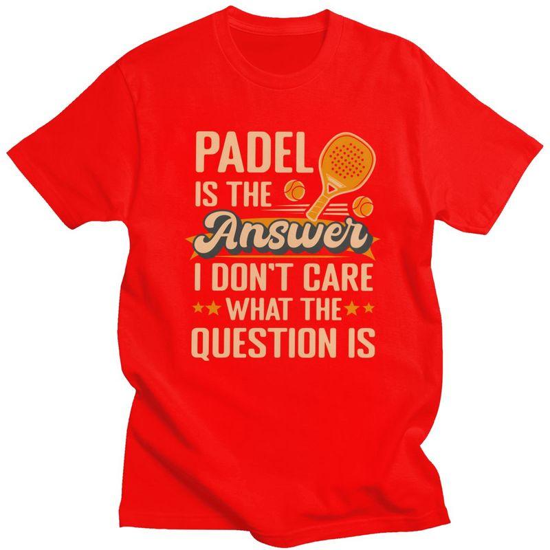 Mens Padel Is The Answer T Shirt Round Neck Short Sleeve 100 Cotton Tennis Racket Sport TShirt Loose Fit Summer Tyle Clothes S
Mens Padel Is The Answer T Shirt Round Neck Short Sleeve 100 Cotton Tennis Racket Sport TShirt Loose Fit Summer Tyle Clothes S
