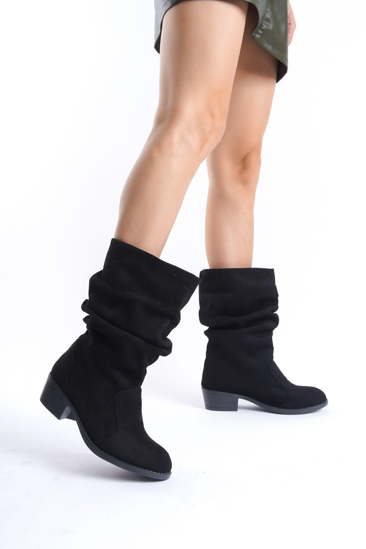 Women Modern Stylish Fashion Boots Boots Faux Leather Suede Black Suede Boots Bg 36
Women Modern Stylish Fashion Boots Boots Faux Leather Suede Black Suede Boots Bg 36