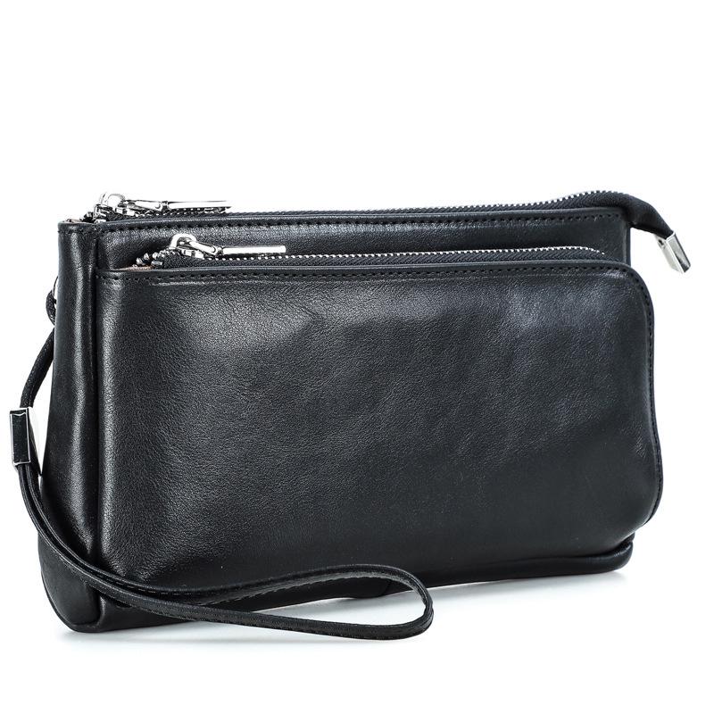 Retro Crazy Horse Leather Wrist Strap Phone & Cable Storage Bag with Multi-Chain чорний
Retro Crazy Horse Leather Wrist Strap Phone & Cable Storage Bag with Multi-Chain чорний