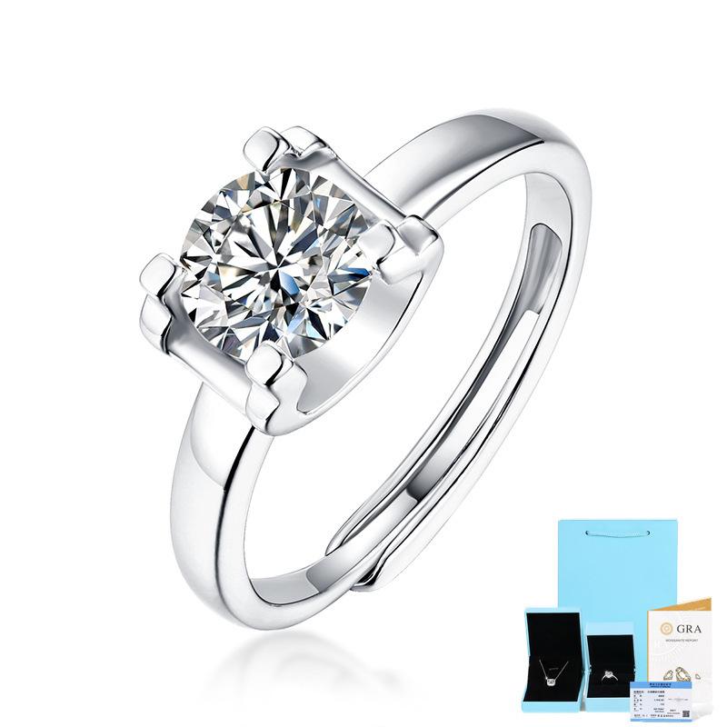 Bague Ringen S925 вставка 0.5ct/1ct/2ct/3ct Moissante з білого золота серії «Голова корови» для жінок. Модні ручні прикраси. Includes Gift Box Certificate(3ct) білий
Bague Ringen S925 вставка 0.5ct/1ct/2ct/3ct Moissante з білого золота серії «Голова корови» для жінок. Модні ручні прикраси. Includes Gift Box Certificate(3ct) білий
