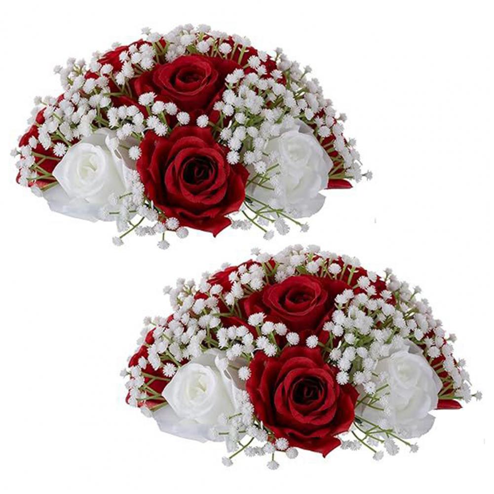 Wedding Flower Ball For Centerpiece Artificial Flower Rose Ball Arrangement Bouquet For Wedding,Party,Valentine s Day,Home Decor темно-червоний колір
Wedding Flower Ball For Centerpiece Artificial Flower Rose Ball Arrangement Bouquet For Wedding,Party,Valentine s Day,Home Decor темно-червоний колір
