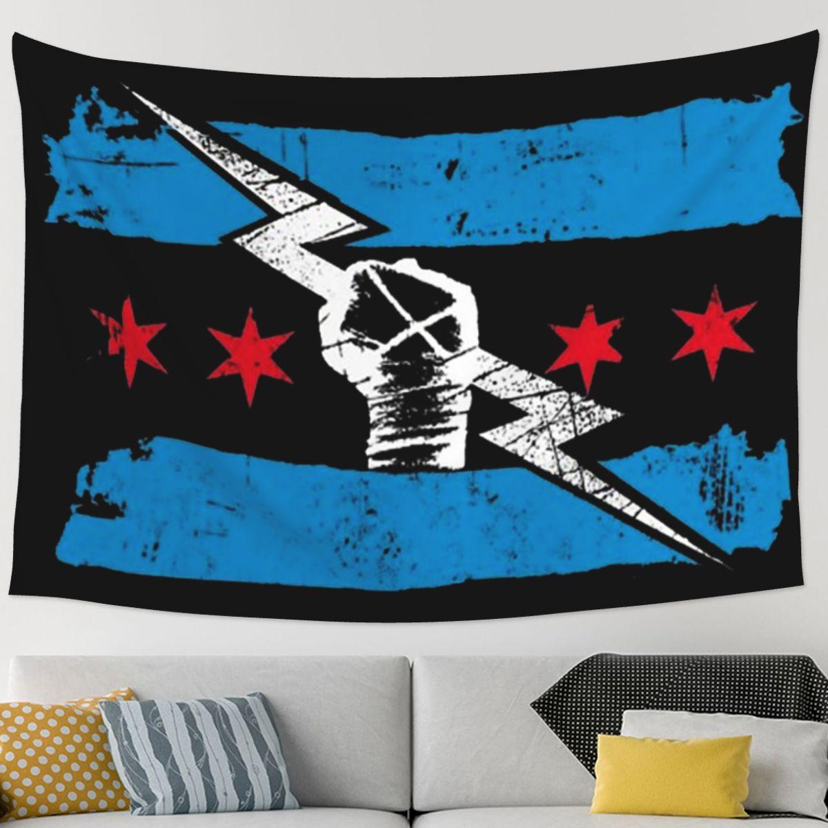 Cm Punk Logo Tapestry Art Wall Hanging Aesthetic Home Decoration Tapestries for Living Room Bedroom Dorm Room 74x94cm(29x37in)
Cm Punk Logo Tapestry Art Wall Hanging Aesthetic Home Decoration Tapestries for Living Room Bedroom Dorm Room 74x94cm(29x37in)