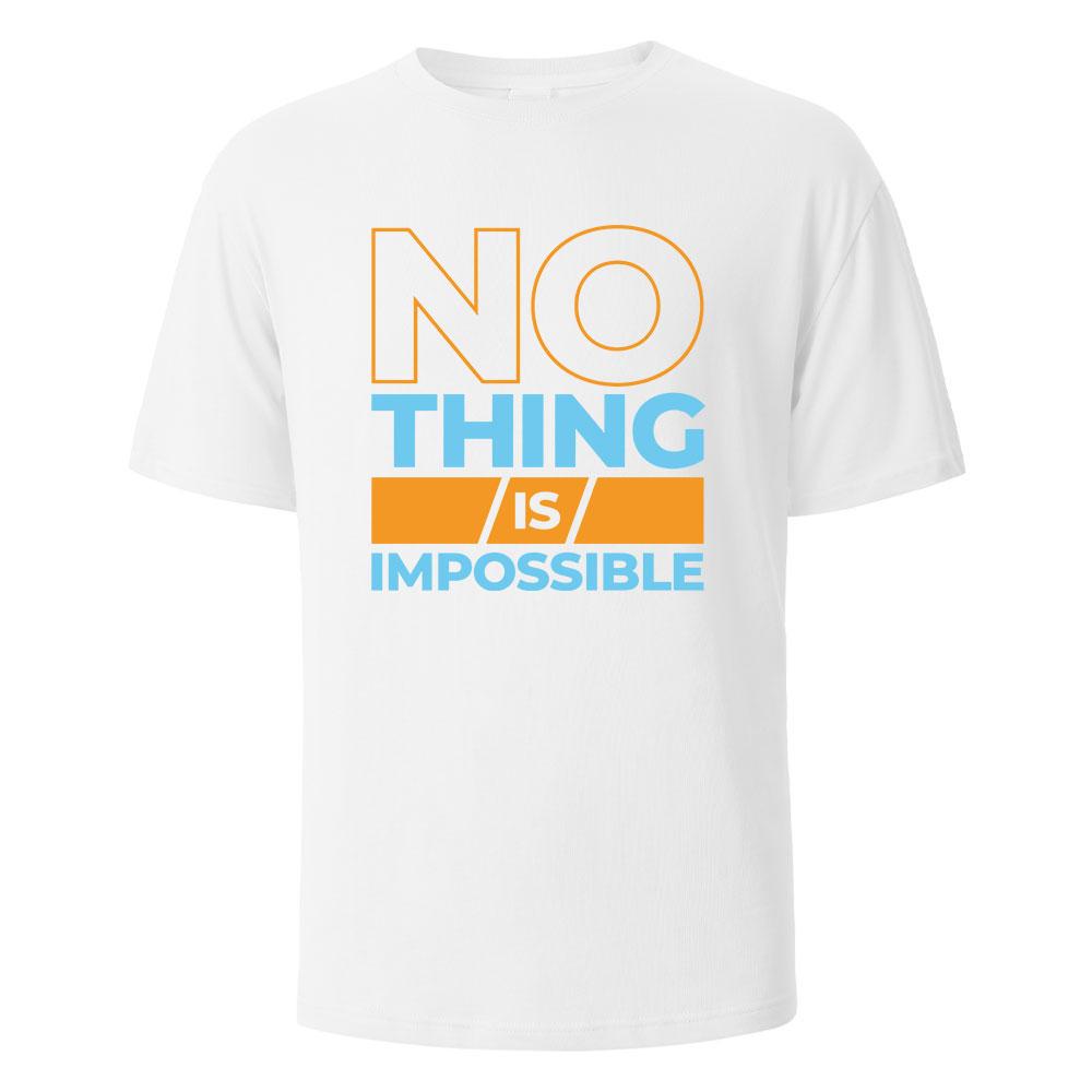 Mens Printed TShirt Nothing Is Impossible Streetwear 100Cotton Tops For Men Women Summer Breathable ShortSleeved Basic Tees S
Mens Printed TShirt Nothing Is Impossible Streetwear 100Cotton Tops For Men Women Summer Breathable ShortSleeved Basic Tees S