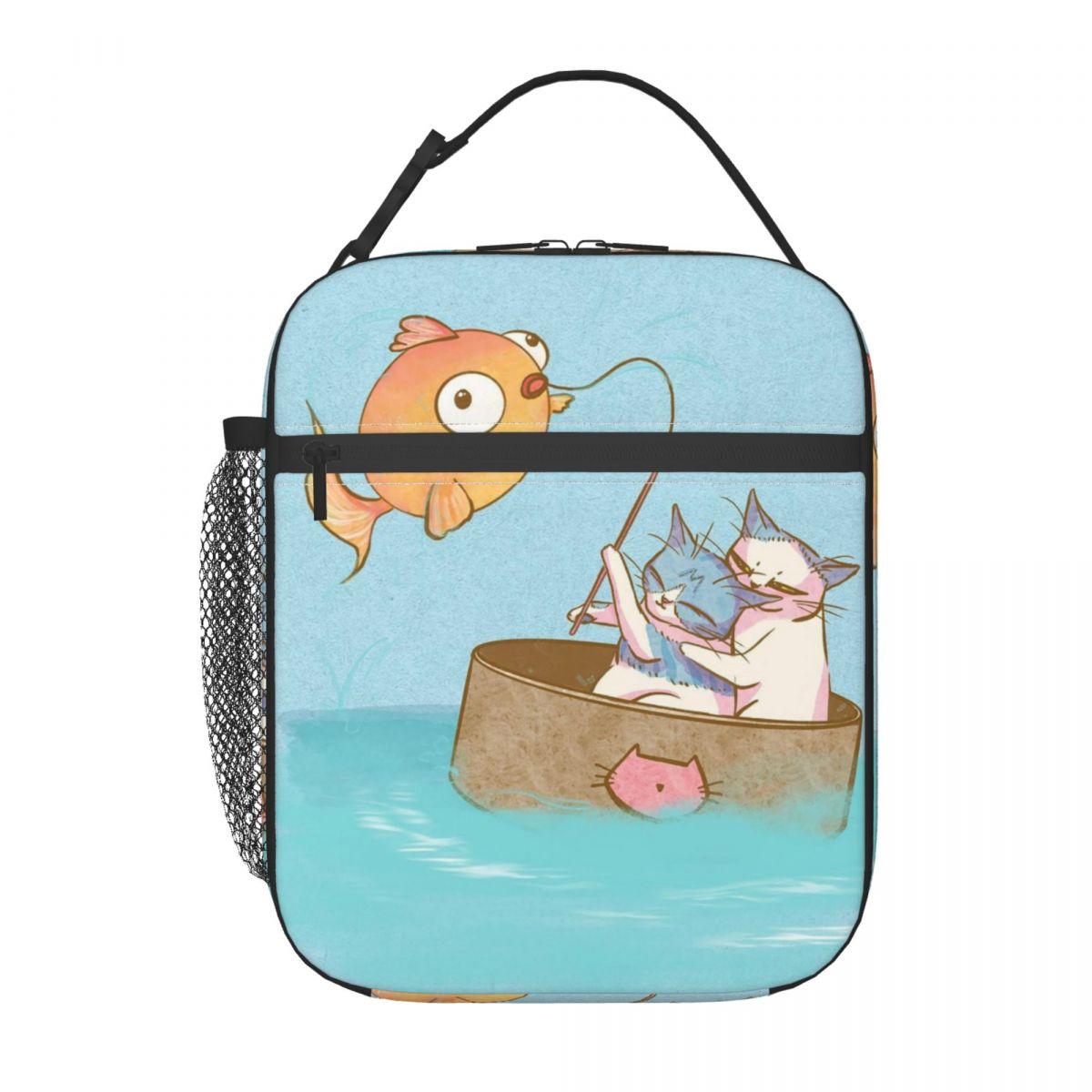 Cartoon Small Cat Fishing Insulated Lunch Bag for Kids School Cooler Thermal Food Box Tote Leakproof Lunch Boxes Container One Size
Cartoon Small Cat Fishing Insulated Lunch Bag for Kids School Cooler Thermal Food Box Tote Leakproof Lunch Boxes Container One Size