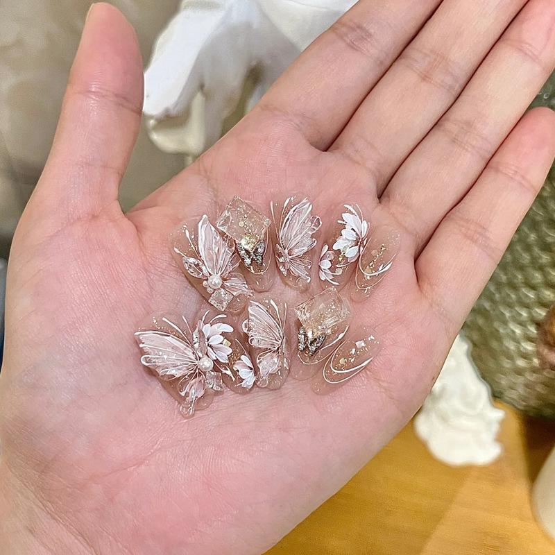 High-End Autumn Glitter Butterfly Flower Gradient Cat Eye Nail Art Pieces Wearable Nails#30 pcs
High-End Autumn Glitter Butterfly Flower Gradient Cat Eye Nail Art Pieces Wearable Nails#30 pcs