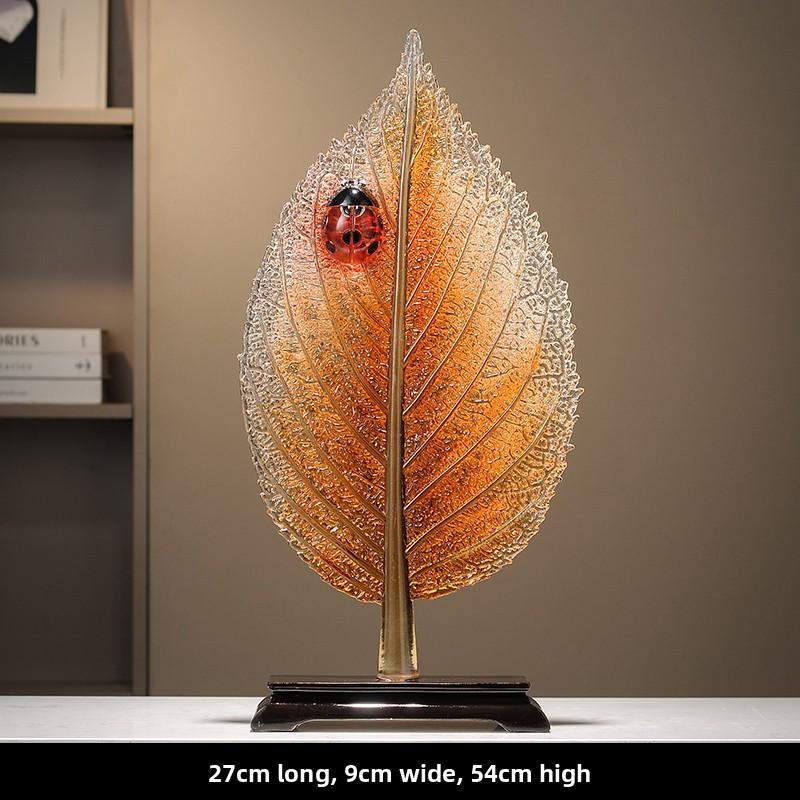 BEPAN Creative art leaf ornaments for the living room TV and wine cabinet, a niche and high-end home decoration 27X9X54CM
BEPAN Creative art leaf ornaments for the living room TV and wine cabinet, a niche and high-end home decoration 27X9X54CM