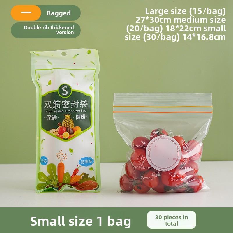 Thickened Food-grade Household Sealing Bag - Specially Designed for Refrigerators - Self-sealing Freezer Bag with Sealing Closure for Storing Food Small
Thickened Food-grade Household Sealing Bag - Specially Designed for Refrigerators - Self-sealing Freezer Bag with Sealing Closure for Storing Food Small