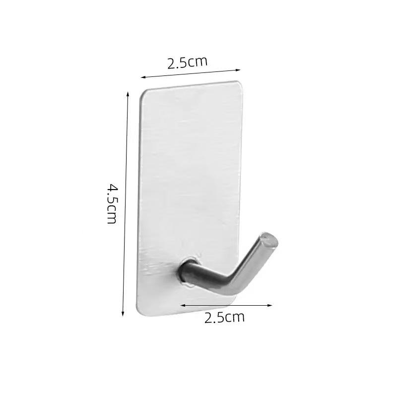 304 Stainless Steel No-Punch Adhesive Wall-Mounted Bathroom Hook
304 Stainless Steel No-Punch Adhesive Wall-Mounted Bathroom Hook