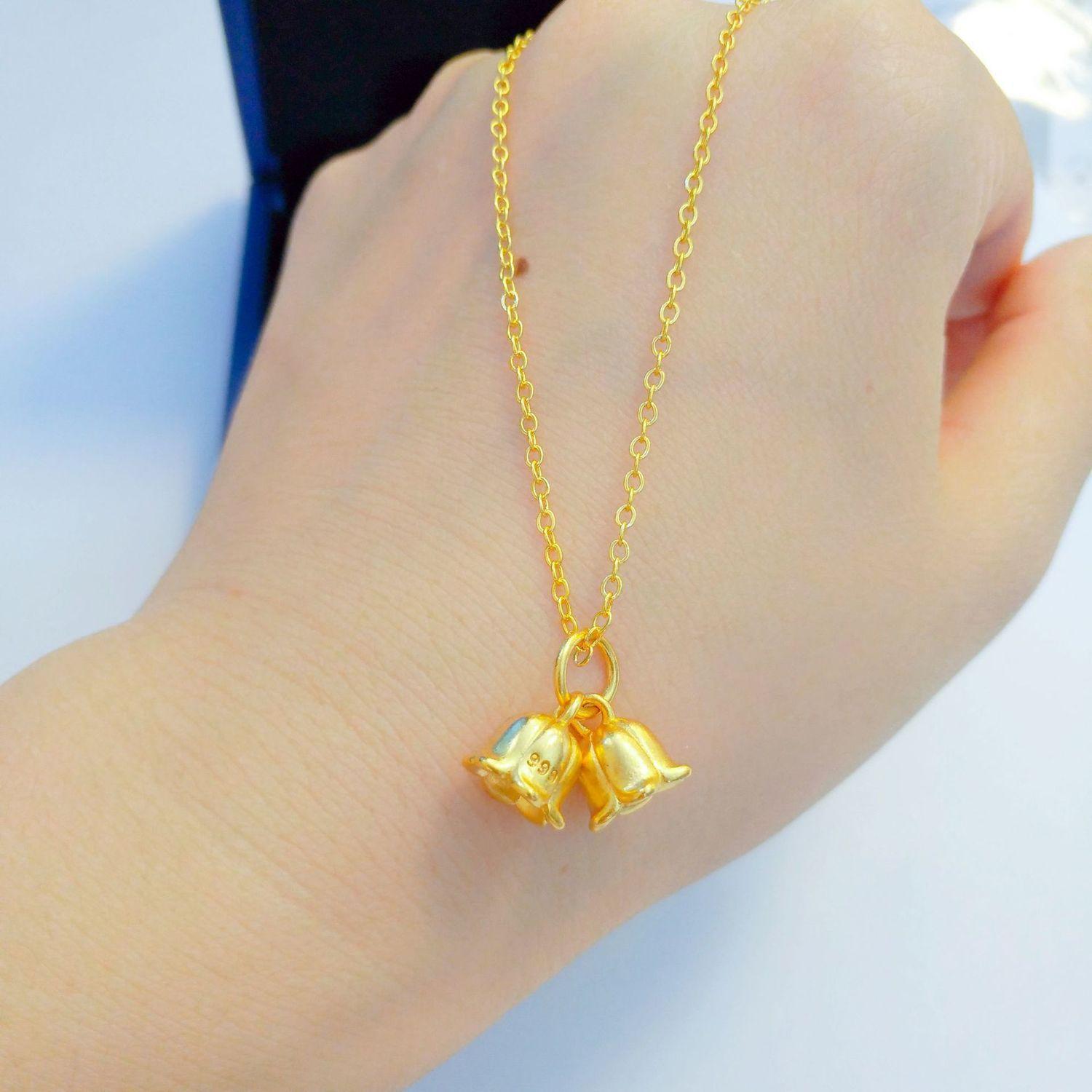 Золотая подвеска в виде колокольчика с орхидеей для женщин, ожерелье Bingdi Lotus для женщин 40CM золотой
Золотая подвеска в виде колокольчика с орхидеей для женщин, ожерелье Bingdi Lotus для женщин 40CM золотой