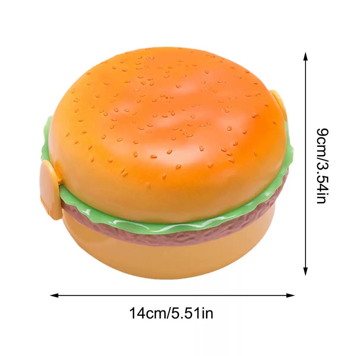 Burger Lunch Box Double Cute Burger Lunch Box Microwave School Meal Lunch Box Fork Tableware Set
Burger Lunch Box Double Cute Burger Lunch Box Microwave School Meal Lunch Box Fork Tableware Set