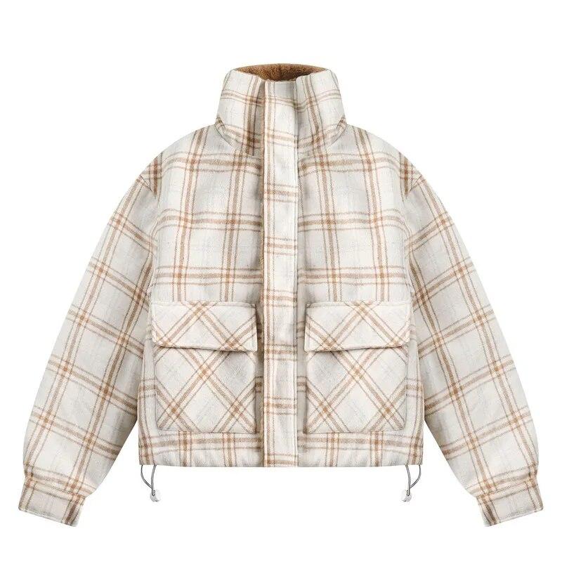2023 Winter Vintage Plaid Standing Collar Men s Parka Casual Fashion Loose Short Coat Couple Street Harajuku Warm Top Jaquetas
2023 Winter Vintage Plaid Standing Collar Men s Parka Casual Fashion Loose Short Coat Couple Street Harajuku Warm Top Jaquetas