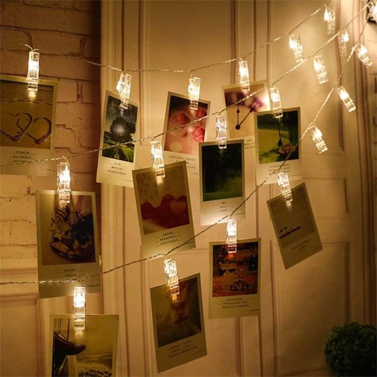 LED Photo Clip String Light Battery Powered Fairy Lights with Clips Colorful/3 meters 20 lights
LED Photo Clip String Light Battery Powered Fairy Lights with Clips Colorful/3 meters 20 lights