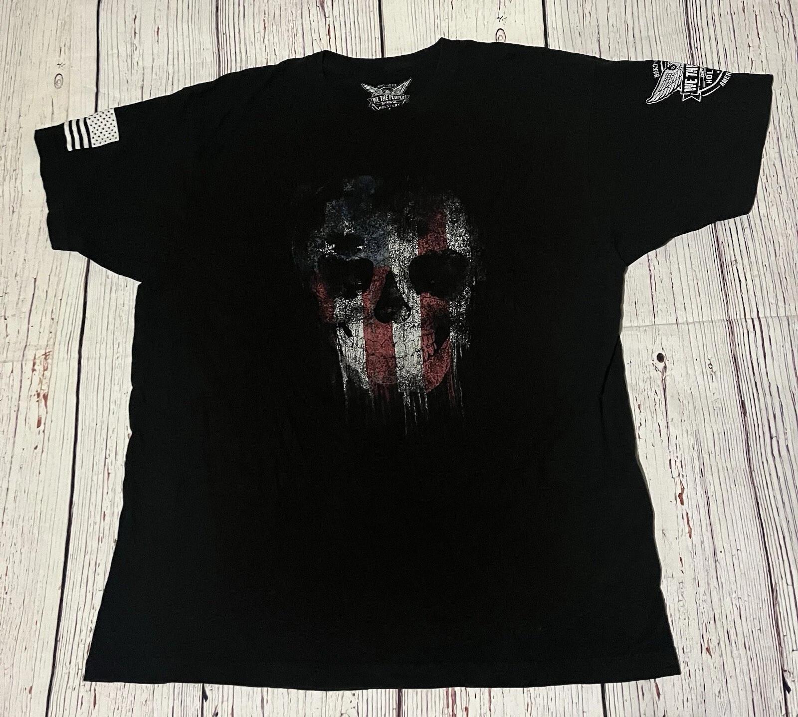 We The People Holsters American Flag Skull T-Shirt Made In America Black Size XL S
We The People Holsters American Flag Skull T-Shirt Made In America Black Size XL S