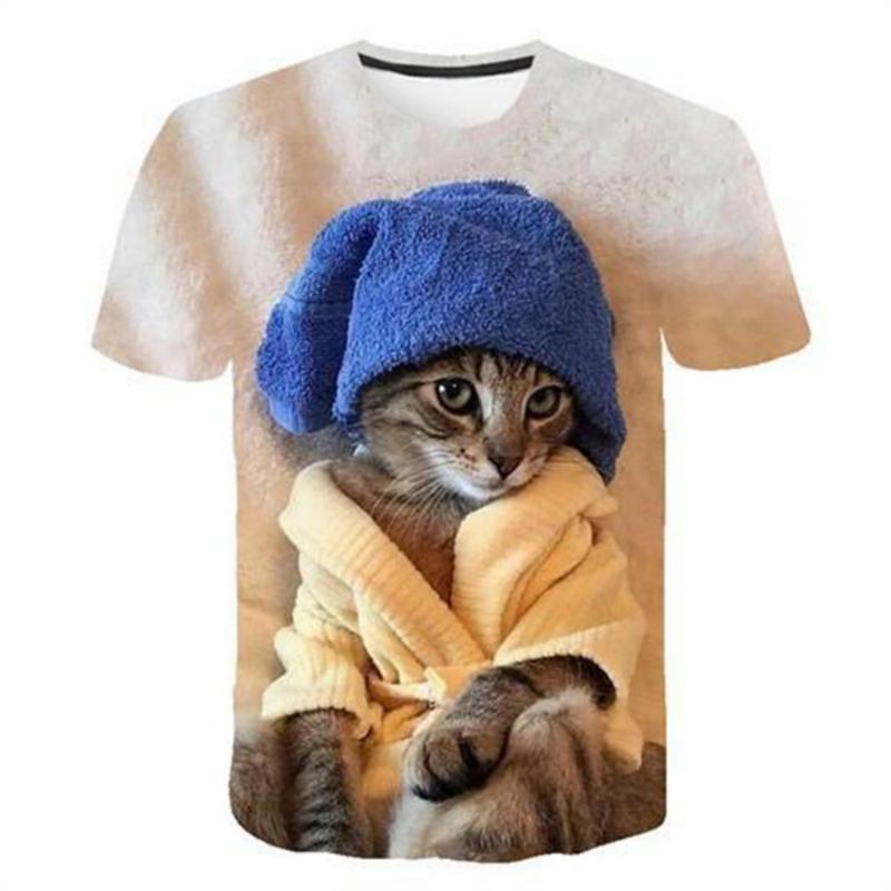 Funny Cats Animal Mens T-shirt 3D Printed T-shirts Harajuku Streetwear Short Sleevs Tees Summer Tops 6XL
Funny Cats Animal Mens T-shirt 3D Printed T-shirts Harajuku Streetwear Short Sleevs Tees Summer Tops 6XL