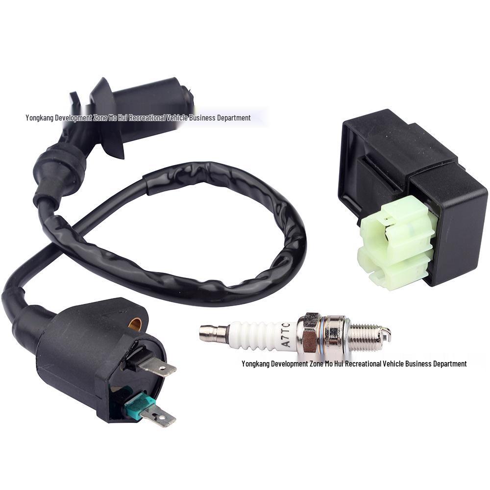 Motorcycle ATV CDI Ignition Coil and A7JC Spark Plug for GY6 50-150CC Engines Single Cylinder
Motorcycle ATV CDI Ignition Coil and A7JC Spark Plug for GY6 50-150CC Engines Single Cylinder