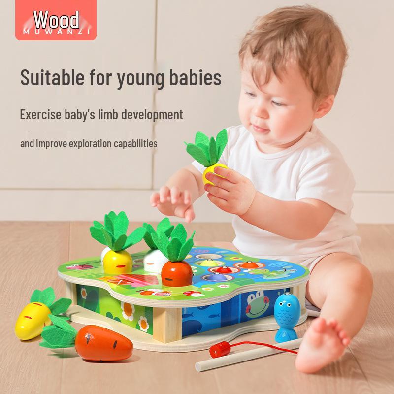 Wooden Magnetic Fishing & Radish Pull Game for Children - Early Education Baby Toy Set
Wooden Magnetic Fishing & Radish Pull Game for Children - Early Education Baby Toy Set