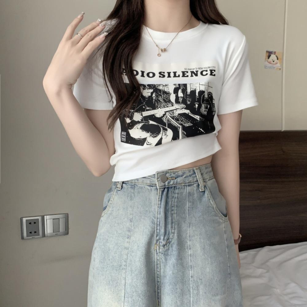 O-neck Women s Printted Slim T-shirt Short Sleeve Retro Letter Printted Crop Top Fashion Beach XL белый
O-neck Women s Printted Slim T-shirt Short Sleeve Retro Letter Printted Crop Top Fashion Beach XL белый