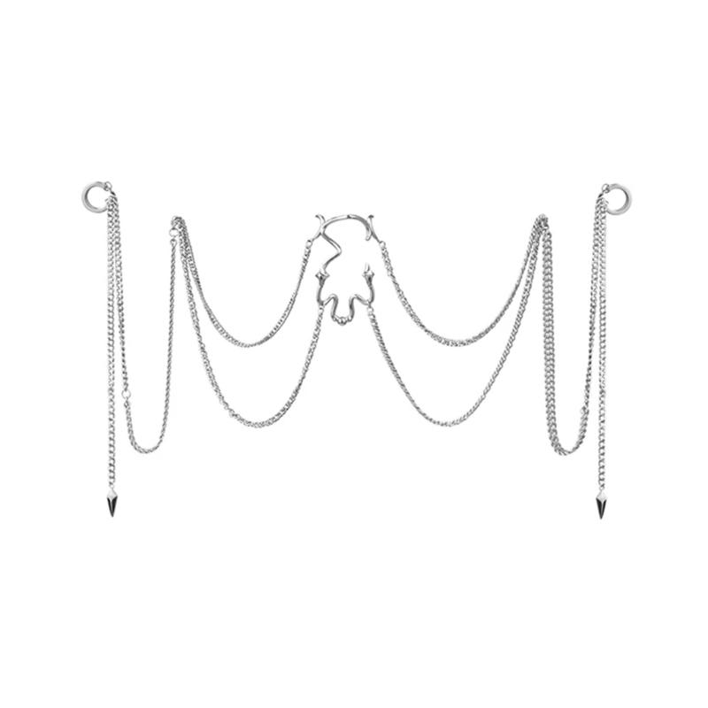 Nose Piercing Chain Across Nose Ring for Women Men High Nostril Bridge Nose Cartilage Chain Non Piercing Nose Ring 1
Nose Piercing Chain Across Nose Ring for Women Men High Nostril Bridge Nose Cartilage Chain Non Piercing Nose Ring 1