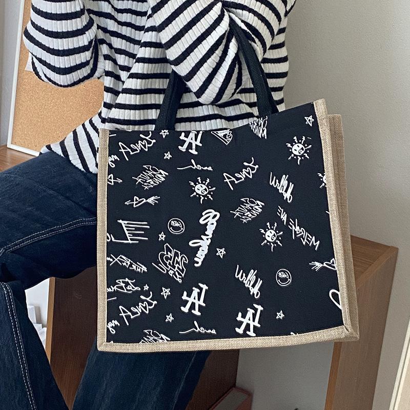 Льняная сумка, сумка-тоут через плечо, женская студенческая сумка большой вместимости для занятий
Льняная сумка, сумка-тоут через плечо, женская студенческая сумка большой вместимости для занятий