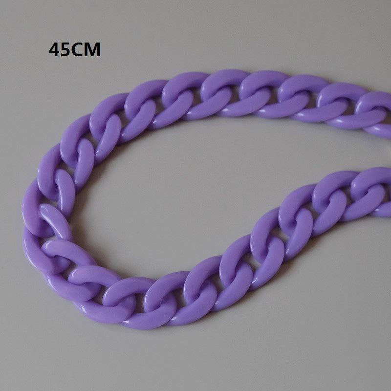 Candy color fish bone color acrylic resin chain contrasting color retro handmade removable thick chain bag decorative chain
Candy color fish bone color acrylic resin chain contrasting color retro handmade removable thick chain bag decorative chain