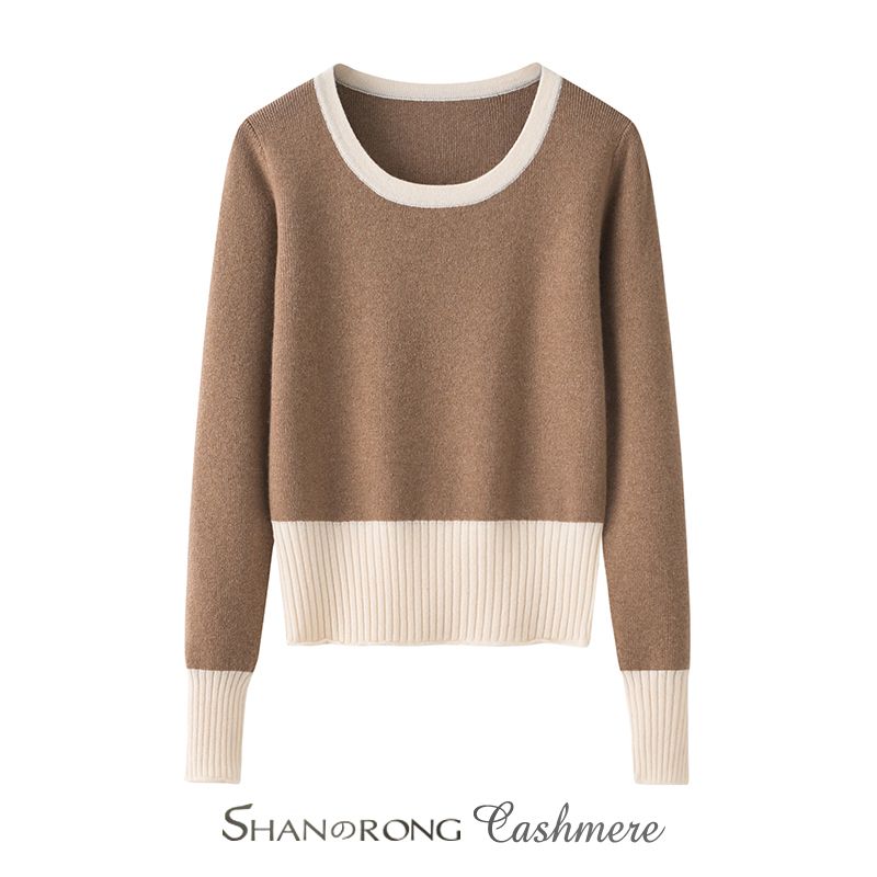 All-Match Bottoming Shirt ~ 100% Pure Cashmere Sweater Women s Autumn and Winter Warm Knitted Color Matching Sweater Slim fit Skin-friendly Khaki S
All-Match Bottoming Shirt ~ 100% Pure Cashmere Sweater Women s Autumn and Winter Warm Knitted Color Matching Sweater Slim fit Skin-friendly Khaki S