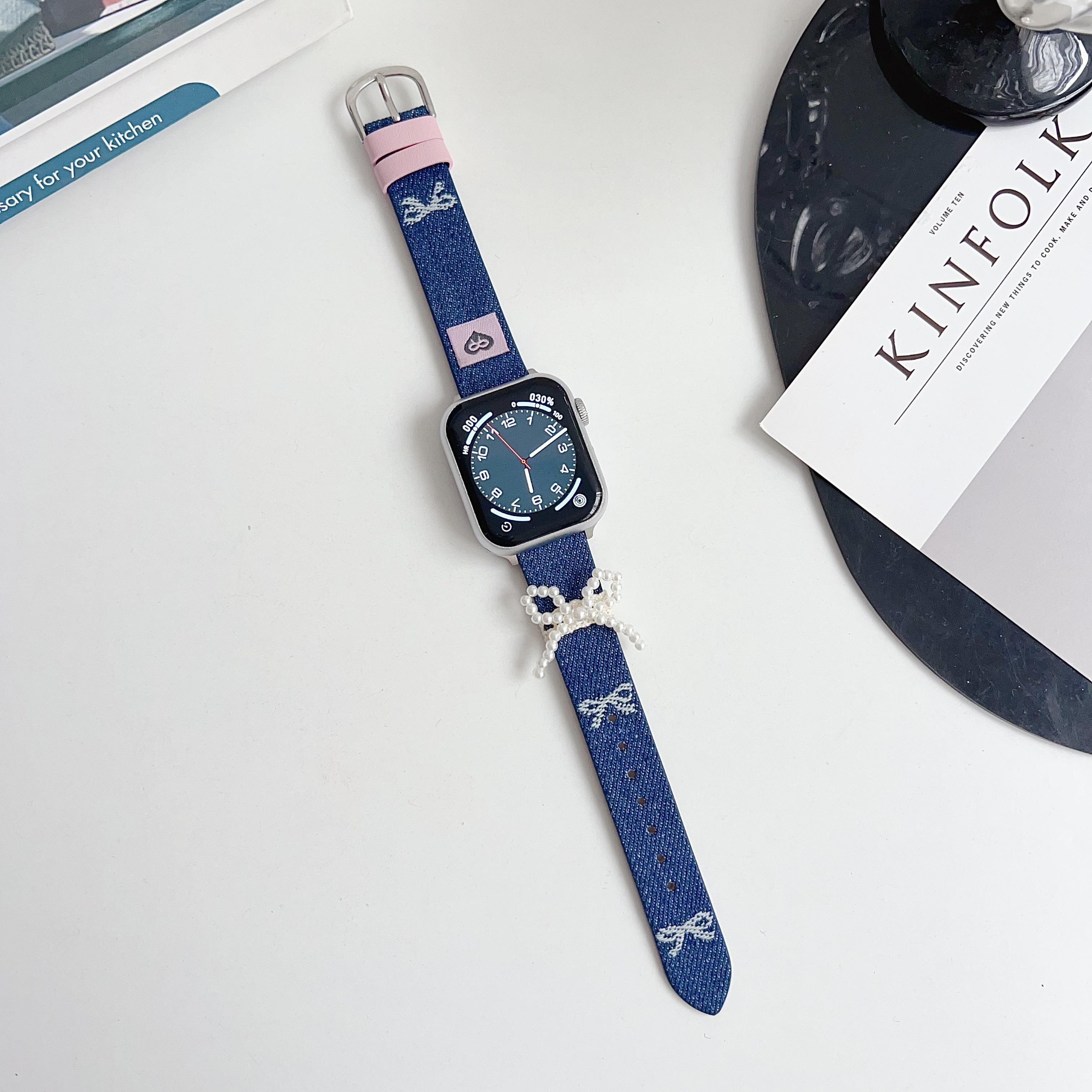 Wrist Strap for Apple Watch Series 10 Ultra 9 8 7 SE 6 5 4 3 2 1 46mm 49mm 45mm 44mm 42mm Pearl Bowknot Denim Leather Watch Band Love Heart
Wrist Strap for Apple Watch Series 10 Ultra 9 8 7 SE 6 5 4 3 2 1 46mm 49mm 45mm 44mm 42mm Pearl Bowknot Denim Leather Watch Band Love Heart