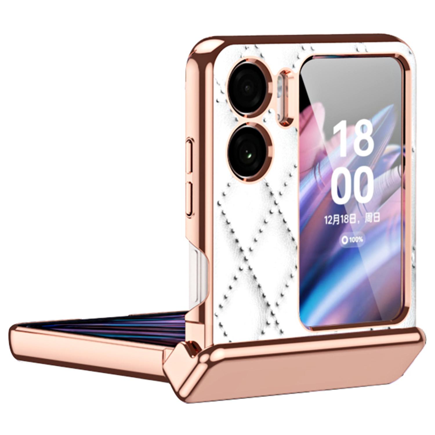 For Oppo Find N2 Flip 5G PU Leather Coated PC Anti-drop Phone Case Magnetic Hinge Cover with Small Screen Protector White
For Oppo Find N2 Flip 5G PU Leather Coated PC Anti-drop Phone Case Magnetic Hinge Cover with Small Screen Protector White